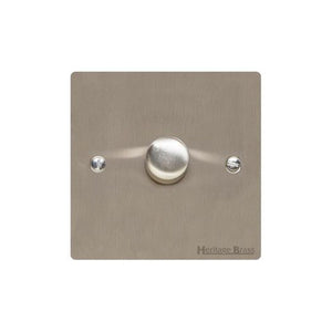 Elite Flat Plate Range Satin Nickel Switches & Sockets, T05 - 1G Multi Location Secondary Dimmer by Heritage Brass By M-Marcus