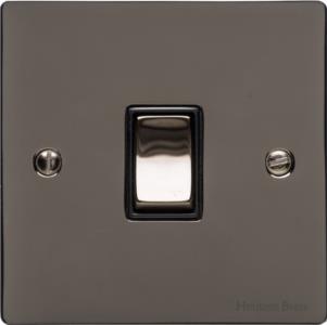 Elite Flat Plate Range - Polished Black Nickel - 20 Amp DP Switch