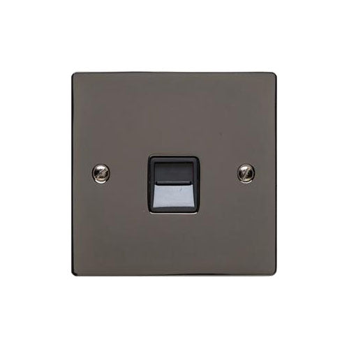 Elite Flat Plate Range-Black Nickel-1 Gang Master Line Socket