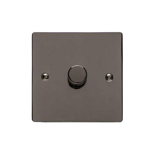 Elite Flat Plate Range Polished Black Nickel Switches & Sockets, T06 - 1G Multi Location Primary Dimmer by Heritage Brass By M-Marcus
