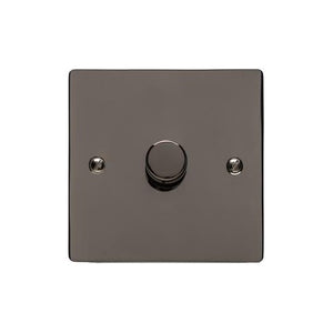 Elite Flat Plate Range Polished Black Nickel Switches & Sockets, T06 - 1G Multi Location Primary Dimmer by Heritage Brass By M-Marcus