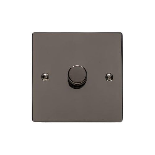 Elite Flat Plate Range Polished Black Nickel Switches & Sockets, T06 - 1G Multi Location Primary Dimmer by Heritage Brass By M-Marcus
