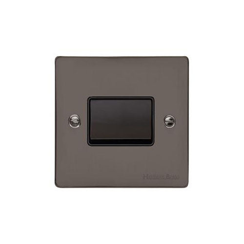 Elite Flat Plate Range-Black Nickel-6A Triple Pole Fan Isolator Switch