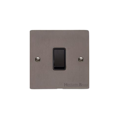 Elite Flat Plate Range Matt Bronze Switches & Sockets, T09 - 20A Double Pole Switch by Heritage Brass By M-Marcus