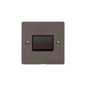 Elite Flat Plate Range Matt Bronze Switches & Sockets, T09 - 6A Triple Pole Fan Isolator Switch by Heritage Brass By M-Marcus