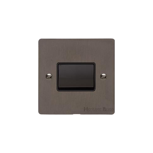 Elite Flat Plate Range Matt Bronze Switches & Sockets, T09 - 6A Triple Pole Fan Isolator Switch by Heritage Brass By M-Marcus