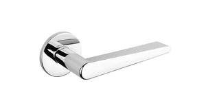 Tupai Rapido 5S Line Torrao Lever Door Handle on 5mm Slimline Round Rose - Bright Polished Chrome - Default
