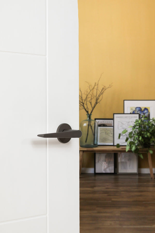 Tupai Rapido 5S Line Torrao Lever Door Handle on 5mm Slimline Round Rose - additional image