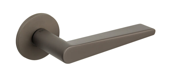 Tupai Rapido 5S Line Torrao Lever Door Handle on 5mm Slimline Round Rose by Atlantic Hardware