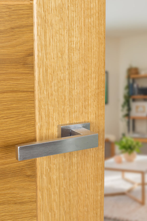 Tupai Rapido RetaLine Rillo Lever Door Handle on Long Rose - additional image