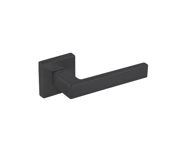 Tupai Rapido QuadraLine Rillo Lever Door Handle on Square Rose by Atlantic Hardware