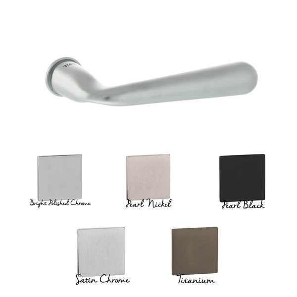 Tupai Rapido CurvaLine Adra Lever Door Handle on Concealed Round Rose by Atlantic Hardware