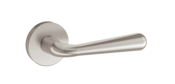 Tupai Rapido CurvaLine Adra Lever Door Handle on Round Rose