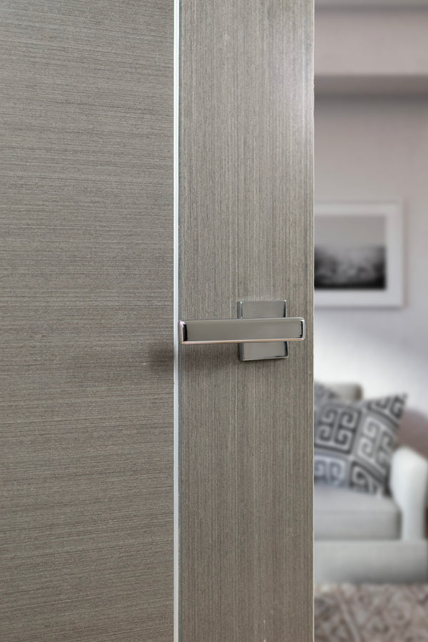 Tupai Rapido 5S Line Portel Lever Door Handle on 5mm Slimline Square Rose - additional image