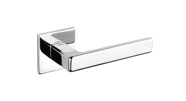 Tupai Rapido 5S Line Portel Lever Door Handle on 5mm Slimline Square Rose by Atlantic Hardware