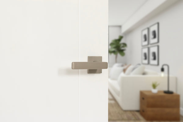 Tupai Rapido 5S Line Portel Lever Door Handle on 5mm Slimline Square Rose - additional image