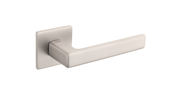 Tupai Rapido 5S Line Portel Lever Door Handle on 5mm Slimline Square Rose by Atlantic Hardware