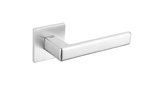 Tupai Rapido 5S Line Portel Lever Door Handle on 5mm Slimline Square Rose by Atlantic Hardware