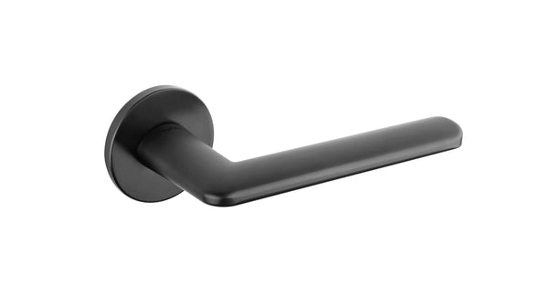 Tupai Rapido 5S Line Tavira Lever Door Handle on 5mm Slimline Round Rose by Atlantic Hardware