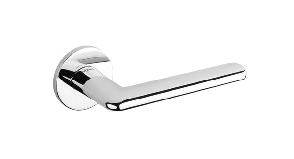 Tupai Rapido 5S Line Tavira Lever Door Handle on 5mm Slimline Round Rose by Atlantic Hardware