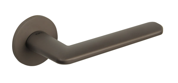 Tupai Rapido 5S Line Tavira Lever Door Handle on 5mm Slimline Round Rose by Atlantic Hardware