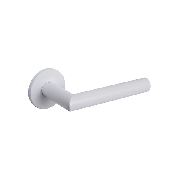 Tupai Rapido 5S Covela Lever Door Handle on 5mm Slimline Round Rose - White