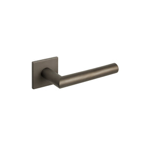 Tupai Rapido 5S Covela Lever Door Handle on 5mm Slimline Square Rose - Titanium