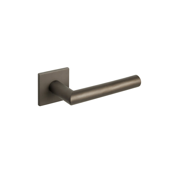 Tupai Rapido 5S Covela Lever Door Handle on 5mm Slimline Square Rose - Titanium