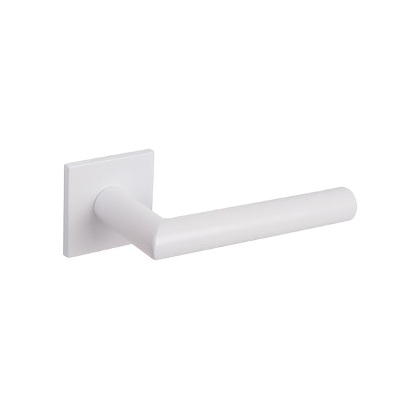 Tupai Rapido 5S Covela Lever Door Handle on 5mm Slimline Square Rose - White