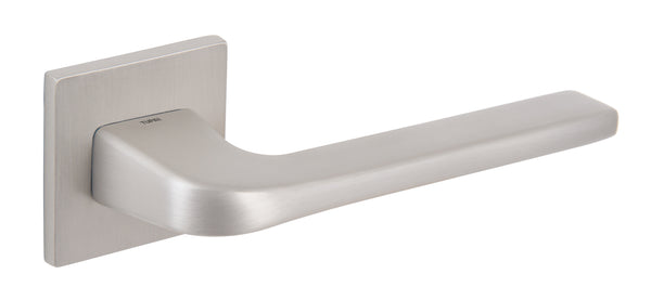 Tupai Rapido 5S Line Canha Lever Door Handle on 5mm Slimline Square Rose by Atlantic Hardware