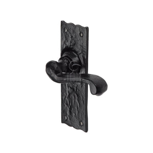 M Marcus - Heritage Brass, Tudor Shropshire Door Handle on Plate, Door Handles, Door Handles on Plate