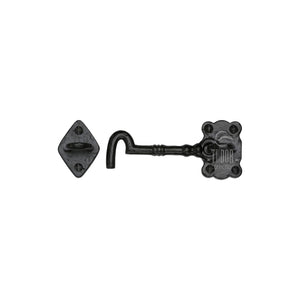 Tudor Cabin Hook Black Iron by M Marcus - Heritage Brass