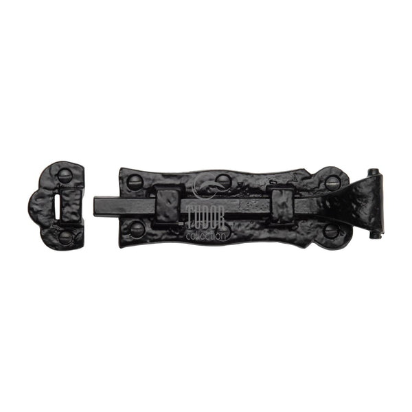 Tudor Door Bolt Straight - Black Antique