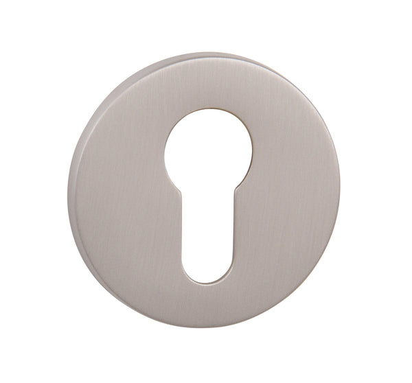 Tupai Rapido 5S Line Euro Escutcheons on 5mm Slimline Round Rose by Atlantic Hardware