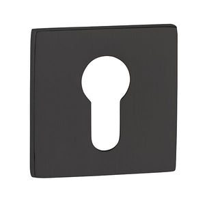 Tupai Rapido 5S Line Euro Escutcheons on 5mm Slimline Square Rose by Atlantic Hardware