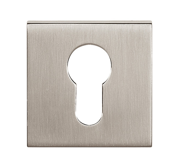 Tupai Rapido Curva/QuadraLine Euro Escutcheons on Square Rose by Atlantic Hardware