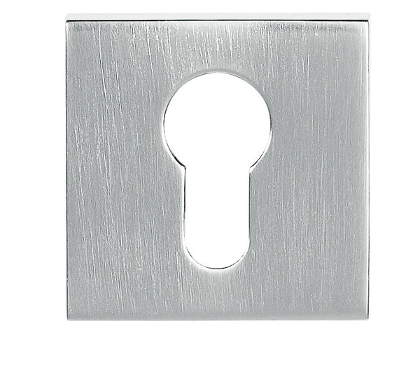 Tupai Rapido Curva/QuadraLine Euro Escutcheons on Square Rose by Atlantic Hardware