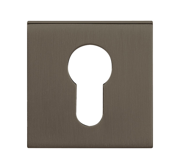 Tupai Rapido Curva/QuadraLine Euro Escutcheons on Square Rose by Atlantic Hardware