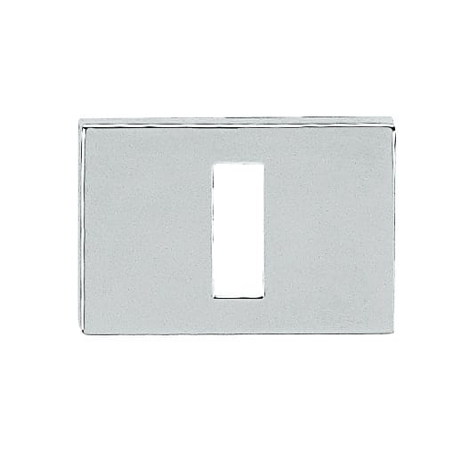 Tupai Rapido RetaLine/VersaLine Key Escutcheons on Long Rose - Bright Polished Chrome - Default