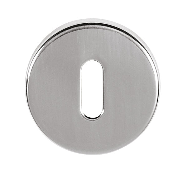 Tupai Rapido CurvaLine Key Escutcheons on Round Rose by Atlantic Hardware