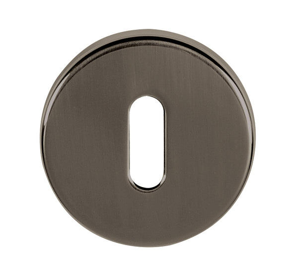 Tupai Rapido CurvaLine Key Escutcheons on Round Rose by Atlantic Hardware