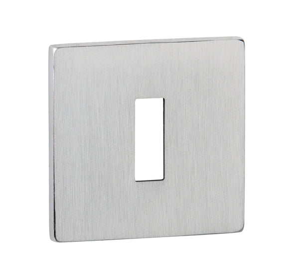 Tupai Rapido 5S Line Key Escutcheons on 5mm Slimline Square Rose by Atlantic Hardware