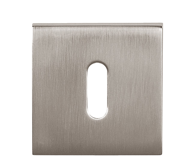 Tupai Rapido Curva/QuadraLine Key Escutcheons on Square Rose by Atlantic Hardware