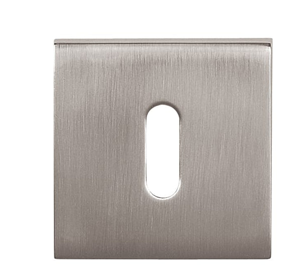 Tupai Rapido Curva/QuadraLine Key Escutcheons on Square Rose - Pearl Nickel - Default