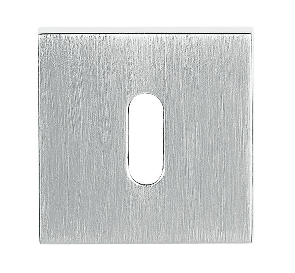 Tupai Rapido Curva/QuadraLine Key Escutcheons on Square Rose by Atlantic Hardware