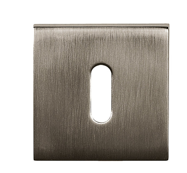 Tupai Rapido Curva/QuadraLine Key Escutcheons on Square Rose by Atlantic Hardware