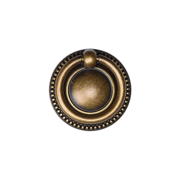 Classic Beaded Ring Pull by M Marcus - Heritage Brass
