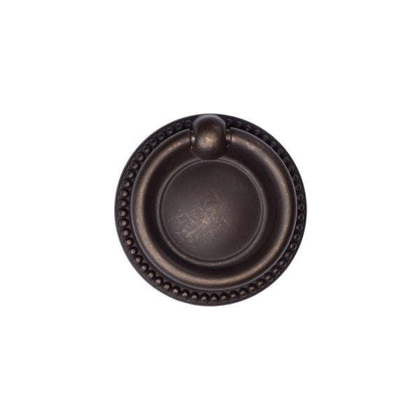 Classic Beaded Ring Pull by M Marcus - Heritage Brass