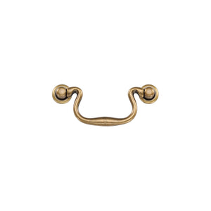 Classic Swan Drawer Drop Pull by M Marcus - Heritage Brass