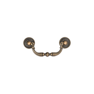 Ornate Swan Drawer Drop Pull by M Marcus - Heritage Brass